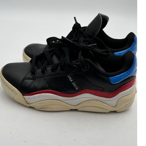 Adidas Stan Smith Millencon Women Size 6 Platform Sneakers Black Blue Red GZ9501 - Picture 11 of 12
